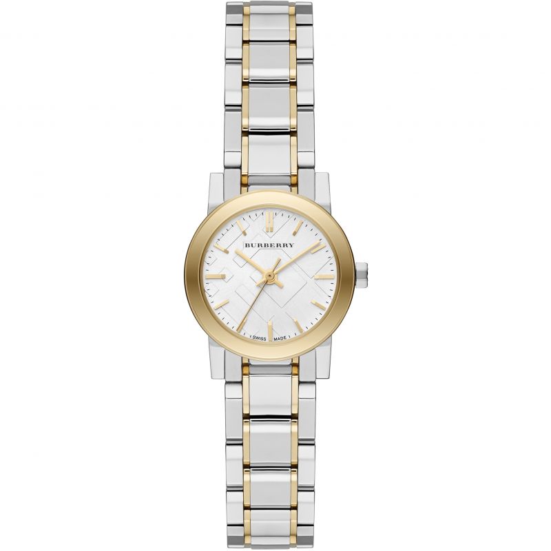  Shop Authentic Burberry The City Silver Dial Two Tone Steel Strap Watch for Women - BU9217 - Luxxuri