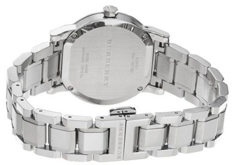  Shop Authentic Burberry The City White Dial Silver Steel Strap Watch for Women - BU9100 - Luxxuri