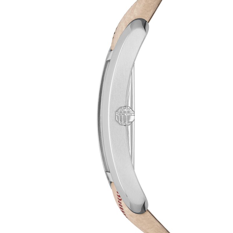  Shop Authentic Burberry The Pioneer Silver Dial Haymarket Beige Leather Strap Watch for Women - BU9406 - Luxxuri