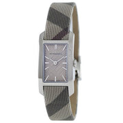  Shop Authentic Burberry The Pioneer Grey Dial Leather Strap Watch for Women - BU9504 - Luxxuri