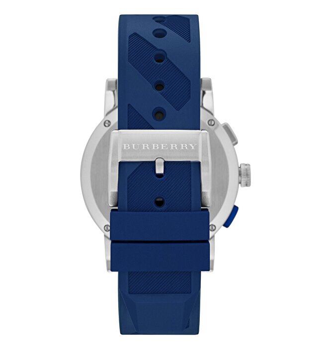  Shop Authentic Burberry City Sport Chronograph White Dial Blue Rubber Strap Watch For Men - BU9808 - Luxxuri