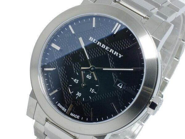  Shop Authentic Burberry The City Black Dial Silver Steel Strap Watch for Men - BU9901 - Luxxuri