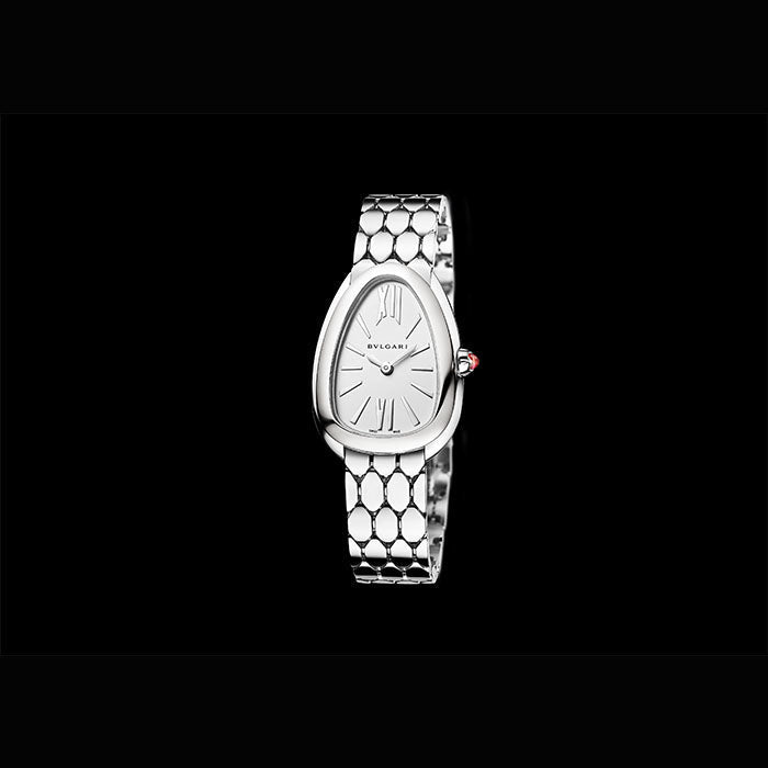 Shop Authentic Bvlgari Serpenti Seduttori Quartz White Dial Silver Steel Strap Watch for Women - SERPENTI103141 - Luxxuri