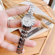  Shop Authentic Bulova Classic Diamonds Silver Dial Silver Steel Strap Watch for Women - 96P121 - Luxxuri