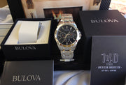  Shop Authentic Bulova Classic Collection Black Dial Silver Steel Strap Watch for Men - 96K107 - Luxxuri