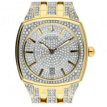  Shop Authentic Bulova Phantom Crystal Silver Dial Two Tone Steel Strap Watch for Men - 98B323 - Luxxuri