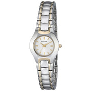  Shop Authentic Bulova Classic White Dial Two Tone Steel Strap Watch for Women - 98T84 - Luxxuri