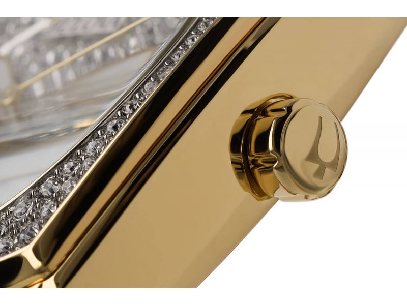  Shop Authentic Bulova Phantom Crystal Silver Dial Two Tone Steel Strap Watch for Men - 98B323 - Luxxuri
