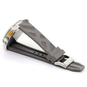  Shop Authentic Burberry Belt Chronograph Silver Dial Brown Rubber Strap Watch For Men - BU9811 - Luxxuri