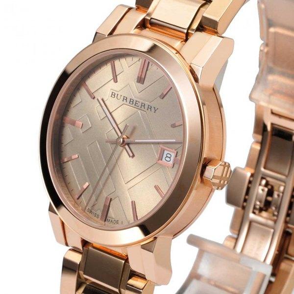  Shop Authentic Burberry The City Rose Gold Dial Rose Gold Steel Strap Watch for Women - BU9034 - Luxxuri