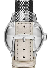  Shop Authentic Burberry The Classic Horseferry Silver Dial Black Leather Strap Watch for Men - BU10002 - Luxxuri