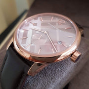  Shop Authentic Burberry The Classic Brown Dial Brown Leather Strap Watch for Men - BU10012 - Luxxuri