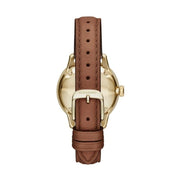  Shop Authentic Burberry The Classic Champagne Gold Dial Brown Leather Strap Watch for Women - BU10101 - Luxxuri