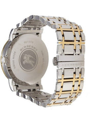  Shop Authentic Burberry Heritage White Dial Two Tone Stainless Steel Strap Watch for Men - BU1358 - Luxxuri