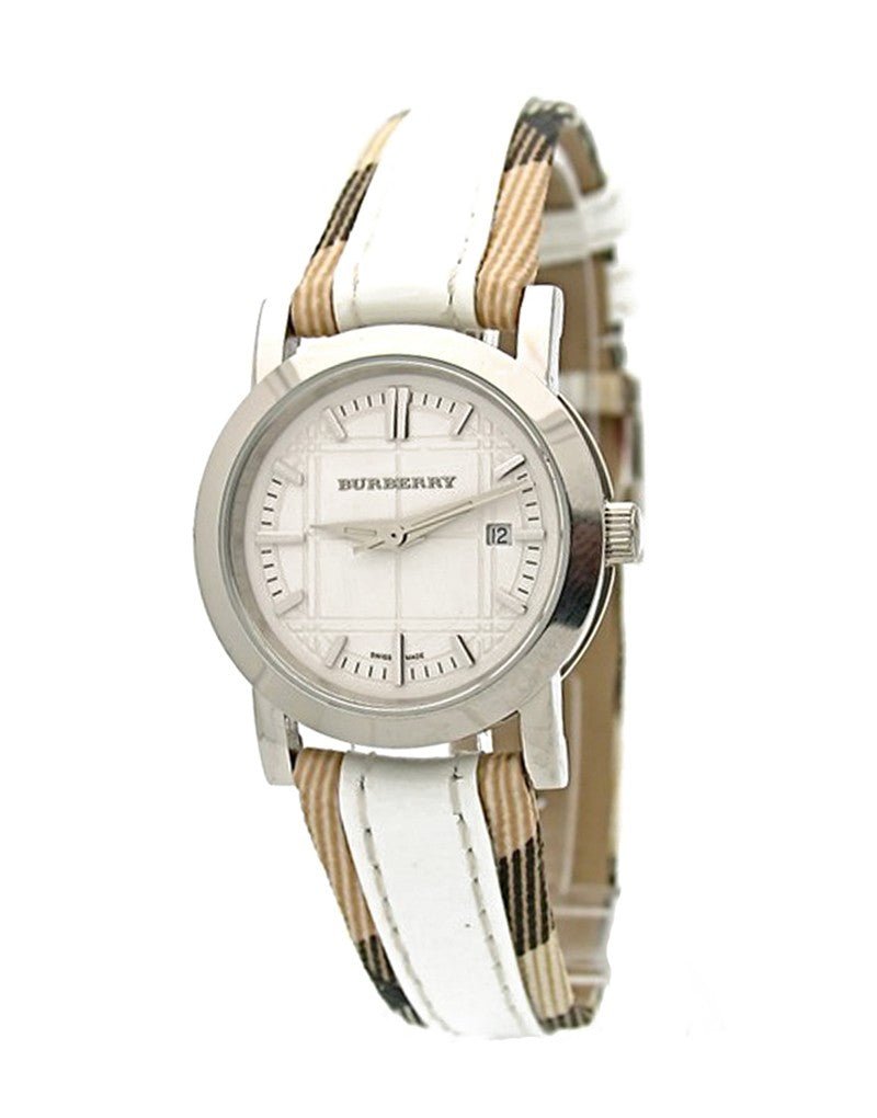 Shop Authentic Burberry Heritage Nova Heritage White Dial Leather Strap Watch for Women - BU1395 - Luxxuri
