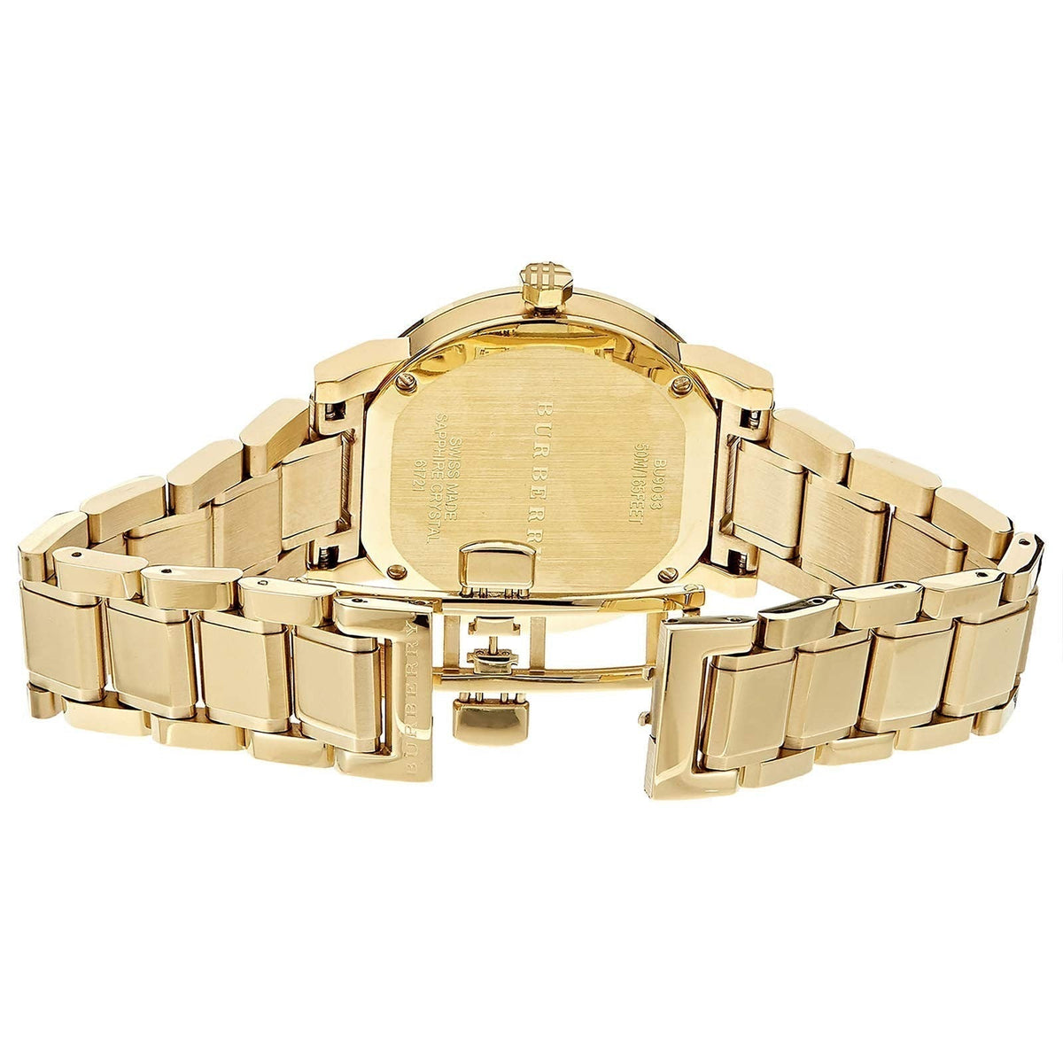  Shop Authentic Burberry The City Silver Dial Gold Steel Strap Unisex Watch - BU9003 - Luxxuri