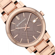  Shop Authentic Burberry The City Light Brown Dial Rose Gold Steel Strap Watch for Women - BU9005 - Luxxuri