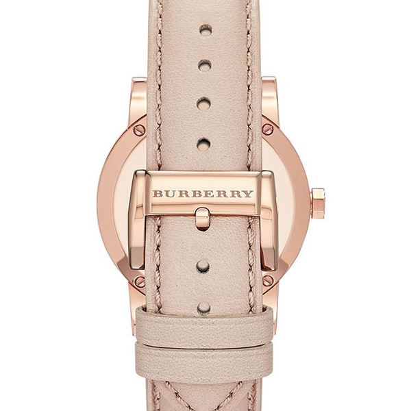  Shop Authentic Burberry The City Beige Dial Brown Leather Strap Watch for Women - BU9014 - Luxxuri