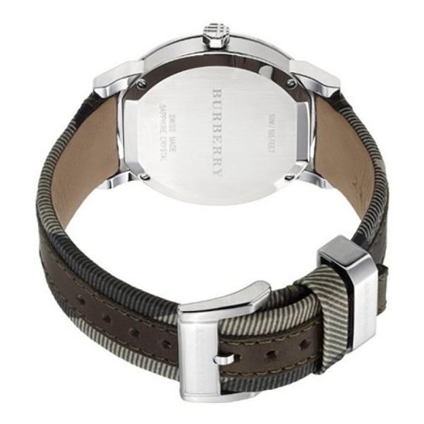  Shop Authentic Burberry The City Grey Dial Leather Strap Watch for Men - BU9020 - Luxxuri
