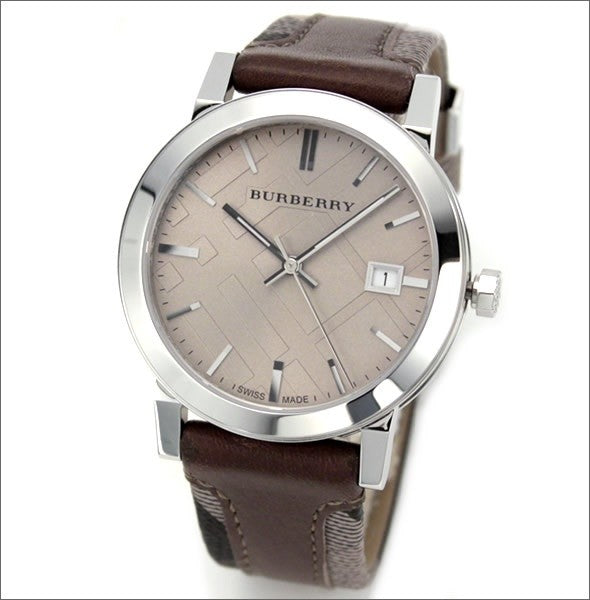  Shop Authentic Burberry The City Grey Dial Leather Strap Watch for Men - BU9020 - Luxxuri