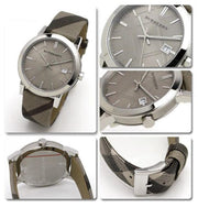  Shop Authentic Burberry The City Nova Beige Dial Grey Leather Strap Watch for Women - BU9023 - Luxxuri