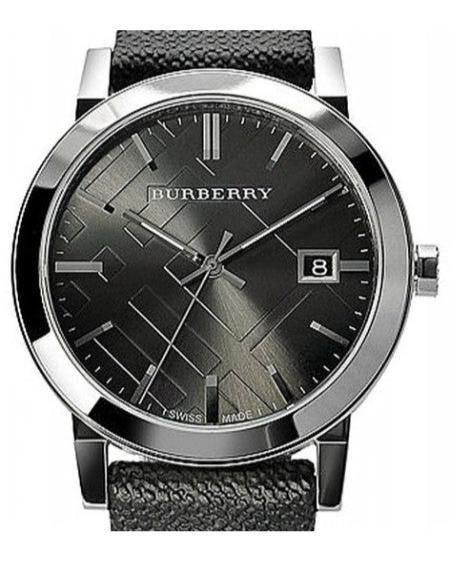  Shop Authentic Burberry Heritage Grey Dial Black Leather Strap Watch for Men - BU9024 - Luxxuri