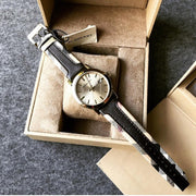  Shop Authentic Burberry The City Gold Dial Black Leather Strap Watch for Men - BU9032 - Luxxuri