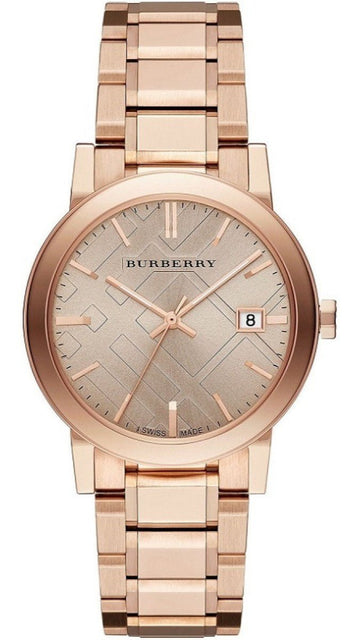  Shop Authentic Burberry The City Rose Gold Dial Rose Gold Steel Strap Watch for Women - BU9039 - Luxxuri