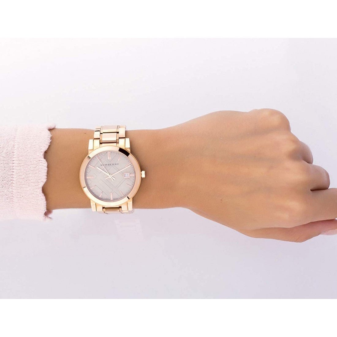  Shop Authentic Burberry The City Rose Gold Dial Rose Gold Steel Strap Watch for Women - BU9034 - Luxxuri