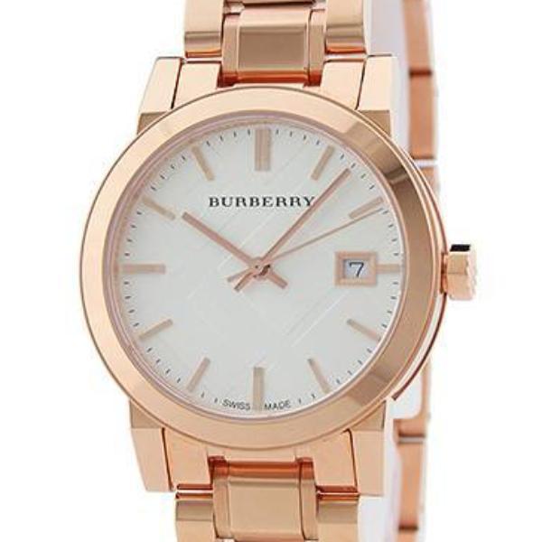  Shop Authentic Burberry The City White Dial Rose Gold Steel Strap Watch for Women - BU9104 - Luxxuri