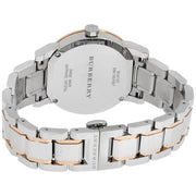  Shop Authentic Burberry The City White Dial Two Tone Steel Strap Watch for Women - BU9105 - Luxxuri