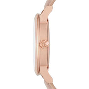  Shop Authentic Burberry The City Beige Dial Beige Leather Strap Watch for Women - BU9109 - Luxxuri