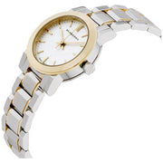  Shop Authentic Burberry The City White Dial Two Tone Steel Strap Watch for Women - BU9115 - Luxxuri