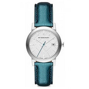  Shop Authentic Burberry White Dial Turquoise Leather Strap Watch for Women - BU9120 - Luxxuri