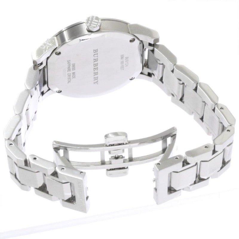  Shop Authentic Burberry The City Pink Dial Silver Steel Strap Watch for Women - BU9124 - Luxxuri
