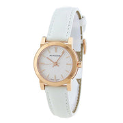  Shop Authentic Burberry The City White Dial White Leather Strap Watch for Women - BU9209 - Luxxuri