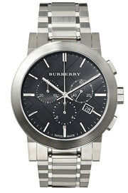  Shop Authentic Burberry The City Black Dial Silver Steel Strap Watch for Men - BU9351 - Luxxuri