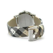  Shop Authentic Burberry The City Nova White Dial Checked Brown Leather Strap Watch for Men - BU9357 - Luxxuri