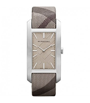  Shop Authentic Burberry Nova Check Silver Dial Two Tone Leather Strap Watch For Women - BU9404 - Luxxuri