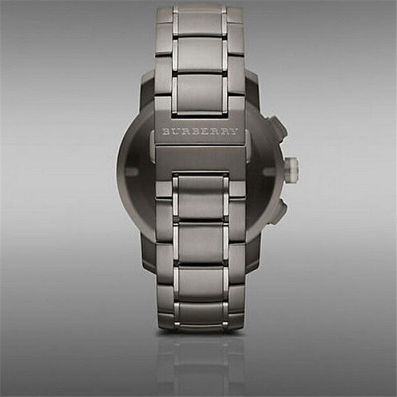  Shop Authentic Burberry Endurance Chronograph Quartz Black Dial Black Steel Strap Watch For Men - BU9801 - Luxxuri