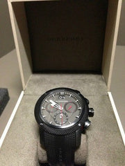  Shop Authentic Burberry The Endurance Chronograph Black Dial Black Rubber Strap Watch For Men - BU9802 - Luxxuri