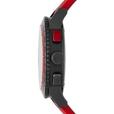 Shop Authentic Burberry The City Chronograph Black Dial Red Rubber Strap Watch For Men - BU9805 - Luxxuri
