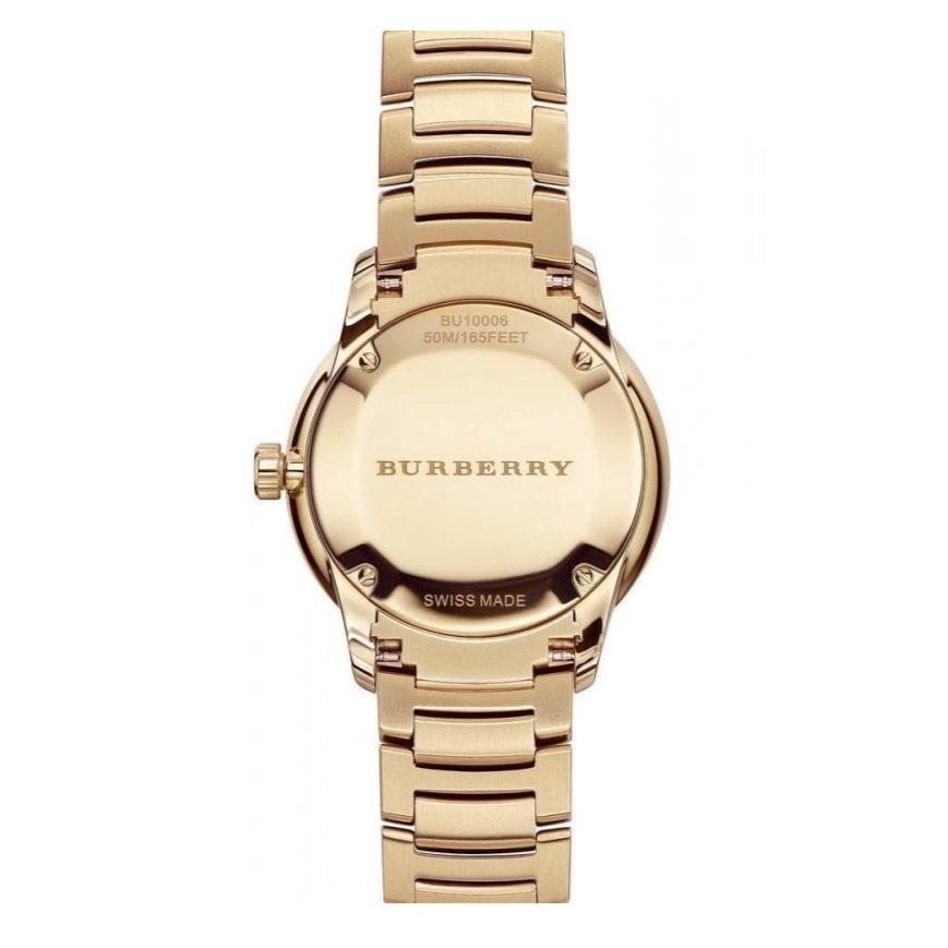  Shop Authentic Burberry The Classic Gold Dial Gold Steel Strap Watch for Men - BU10006 - Luxxuri