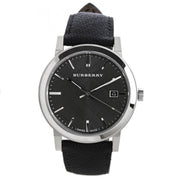  Shop Authentic Burberry The City Grey Dial Black Leather Strap Watch for Men - BU9030 - Luxxuri