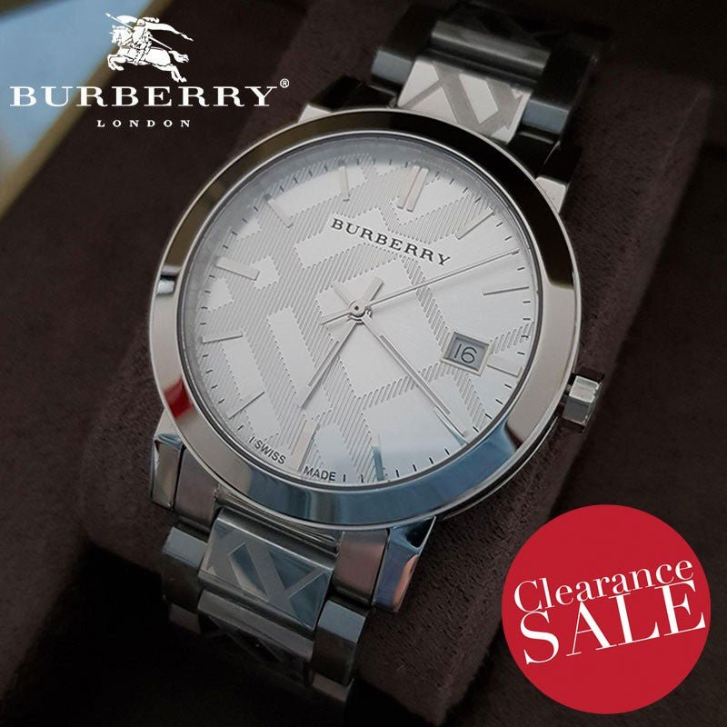  Shop Authentic Burberry The City Silver Dial Silver Steel Strap Watch for Men - BU9037 - Luxxuri