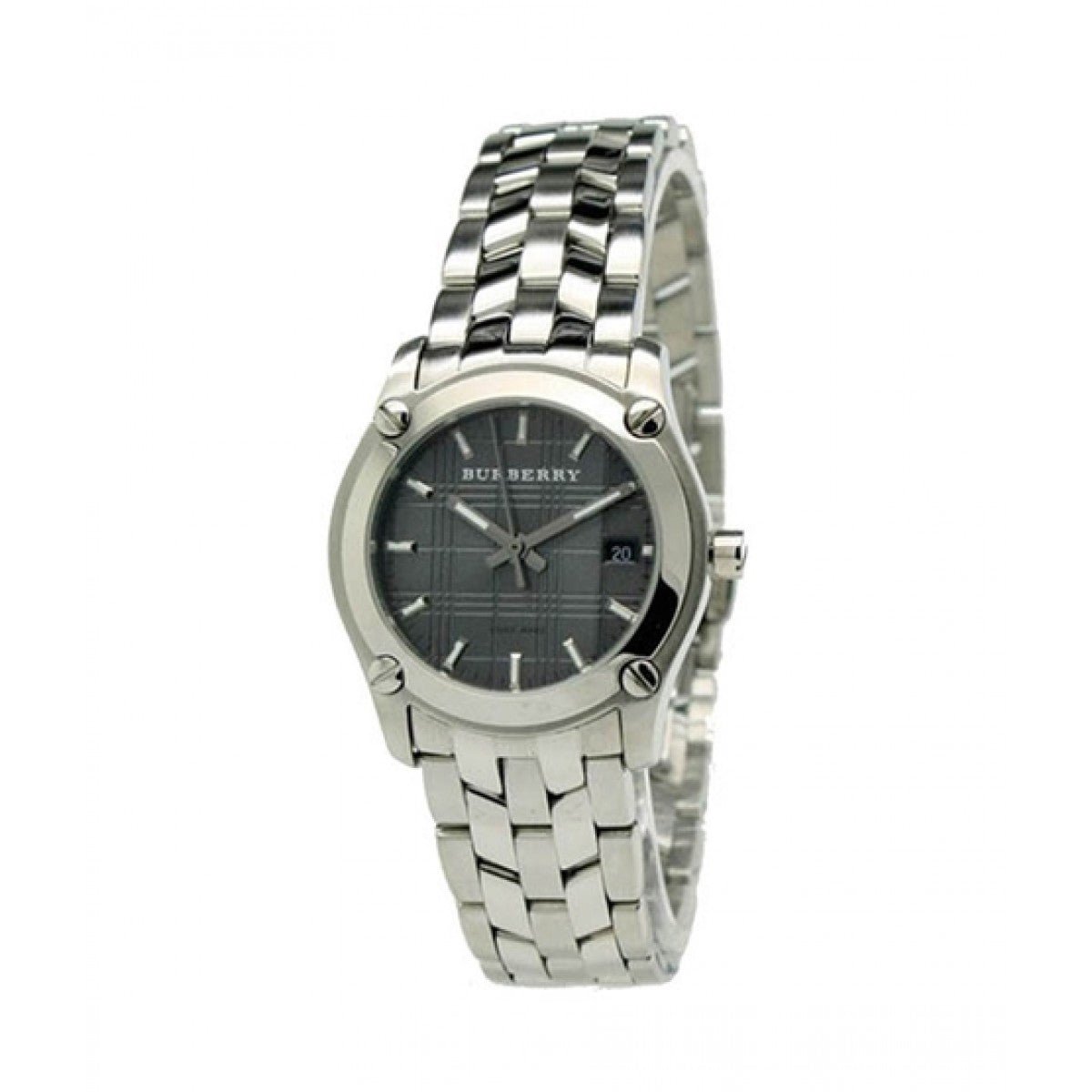  Shop Authentic Burberry Herringbone Grey Dial Silver Steel Strap Watch for Women - BU1851 - Luxxuri