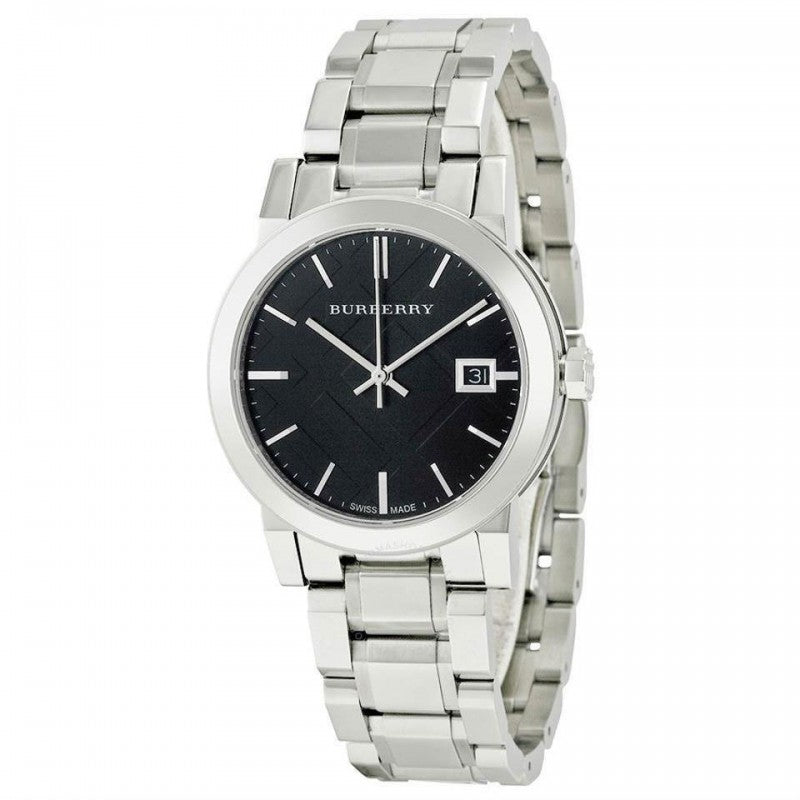  Shop Authentic Burberry The City Black Dial Silver Steel Strap Watch for Women - BU9101 - Luxxuri