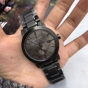  Shop Authentic Burberry The City Black Dial Black Steel Strap Watch for Men - BU9902 - Luxxuri