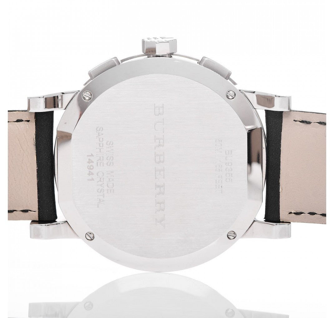  Shop Authentic Burberry The City Nova White Dial Checked Brown Leather Strap Watch for Men - BU9357 - Luxxuri