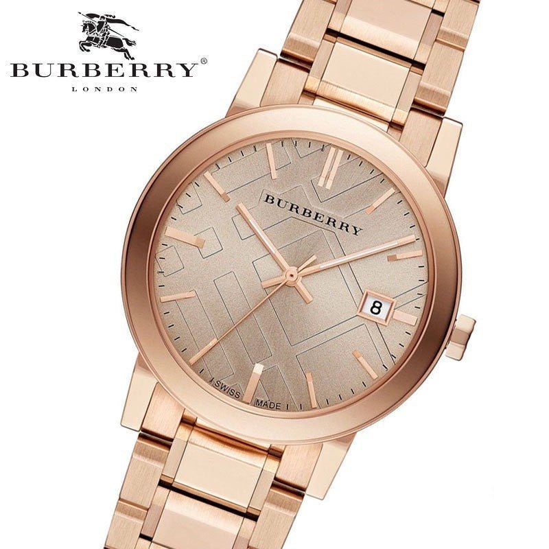  Shop Authentic Burberry The City Rose Gold Dial Rose Gold Steel Strap Watch for Women - BU9034 - Luxxuri